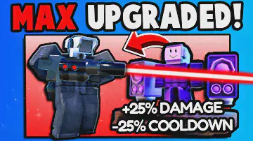 MAX UPGRADING The RED LASER CAMERAMAN! (Toilet Tower Defense)