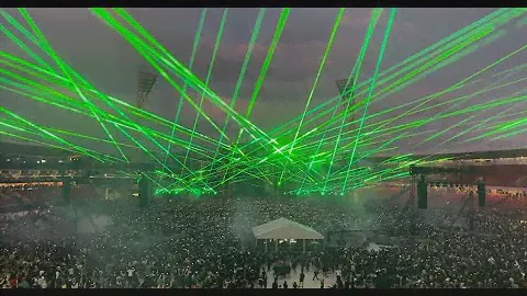 KO Outdoor Laser Ceremony