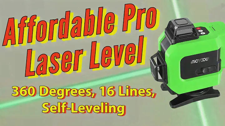 Affordable Self Leveling Laser Level 360 Degrees 16 Lines Laser Level Review Setup and Demonstration