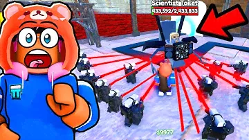 New RED LASER CAMERAMAN is Insanely BROKEN.. (Toilet Tower Defense)