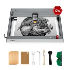 ORTUR Laser Master 3 LU2-10A Laser Engraver 10W Output Power 0.05 * 0.1mm Compressed Spot Laser Cutting Machine Add App Offline Control High Power Laser Engraver for Wood and Metal