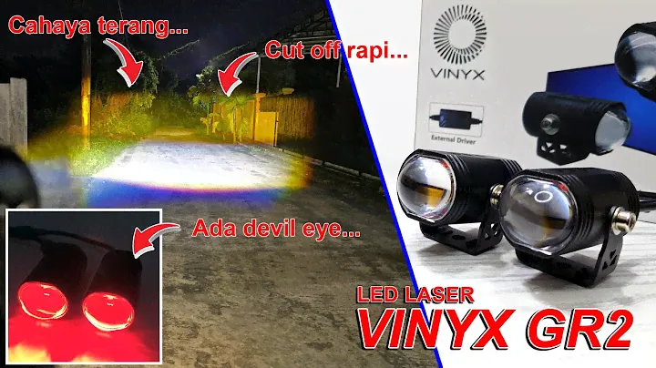 Murah  dan Terang !!! Review LED Laser Vinyx GR2 + Devil Eye
