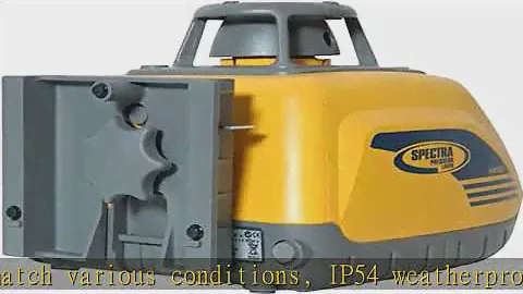 Spectra HV101 Multipurpose Construction Laser Level with RC601 Remote Control, Wall Mount, Laser Gl