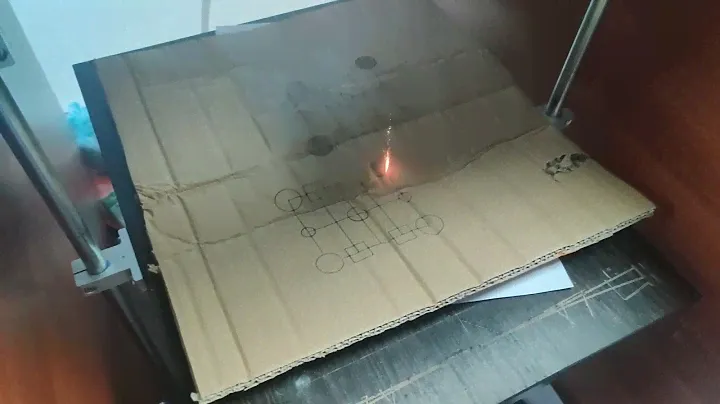 SLS 3D printer (galvoscanner + CO2 laser test)