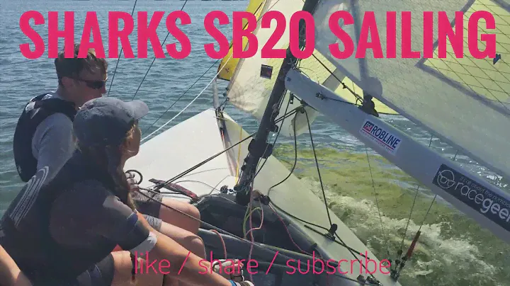 Marconi sharks sailing the SB20 - sailing on the river blackwater 2018