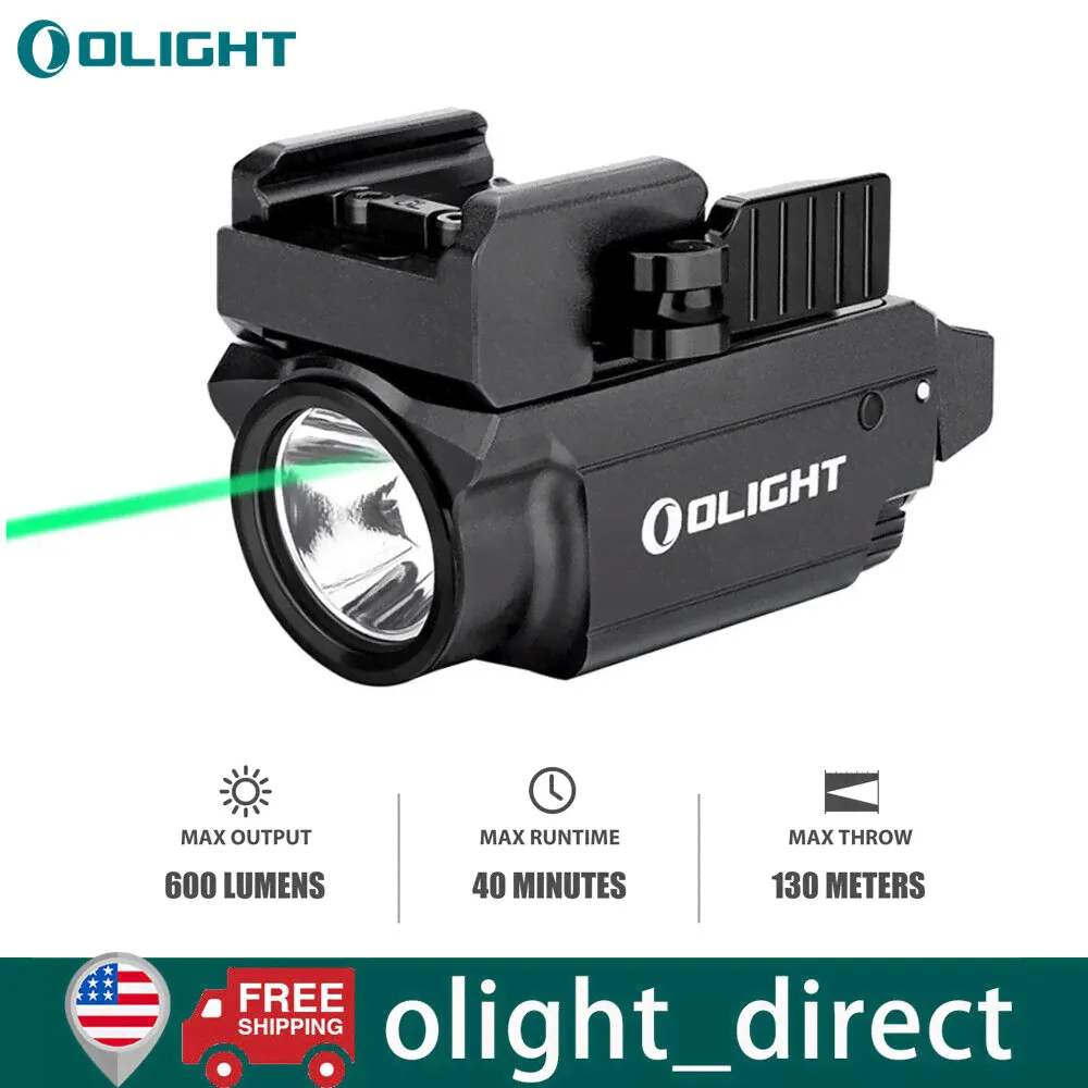 OLIGHT Baldr Mini 600Lumen Green Laser Rail Mounted Weapon Pistol Tactical Light-0