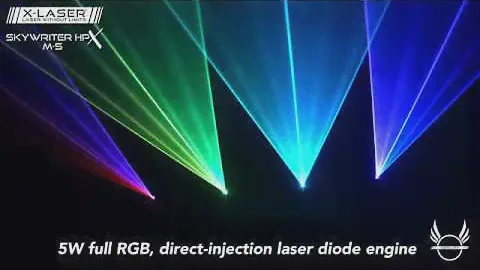 X Laser Skywriter HPX M-5 quick look (5-watt RGB laser with console control)
