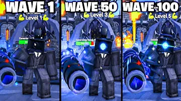 Upgraded Large Laser Cameraman Vs Endless In (Toilet Tower Defense)