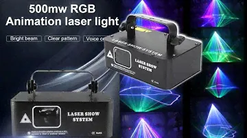 Allegro Laser 500mW RGB DMX Laser Skaner Liniowy