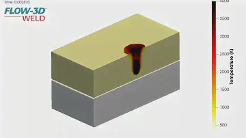 Melt Pool Development in a Laser Spot Welding | FLOW-3D WELD