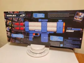 NERF Roblox Arsenal Pulse Laser Motorized Dart Blaster Gun + Virtual Item New