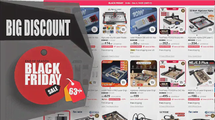 BlackFriday | 10 Top CNC Laser Machines for Beginners and Professionals in 2024