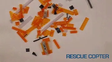 Laser Pegs Rescue Copter 6 In 1