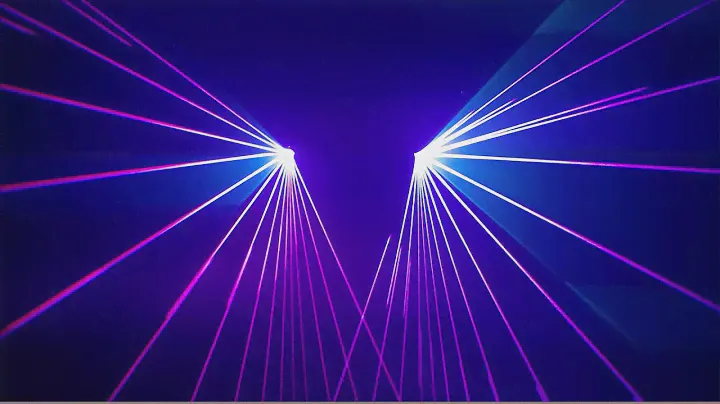 h0ffman DJ set with laser visuals by Polynomial - NOVA Demoparty 2020