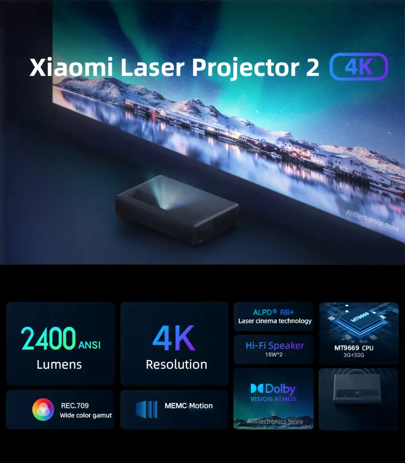 Лазерный проектор Xiaomi Laser Cinema 2 4K (XMJGYY01FM)-0