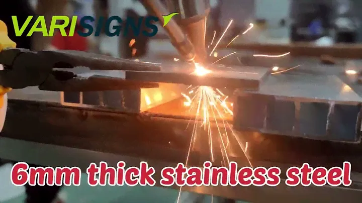 2000W handheld fiber laser welding machine for 6mm thick stainless steel Penetration test