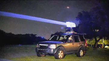 200 Watt car mounted laser!