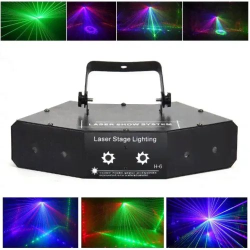 Многоцветная лазерная светомузыка Laser Stage Show System H-6-0