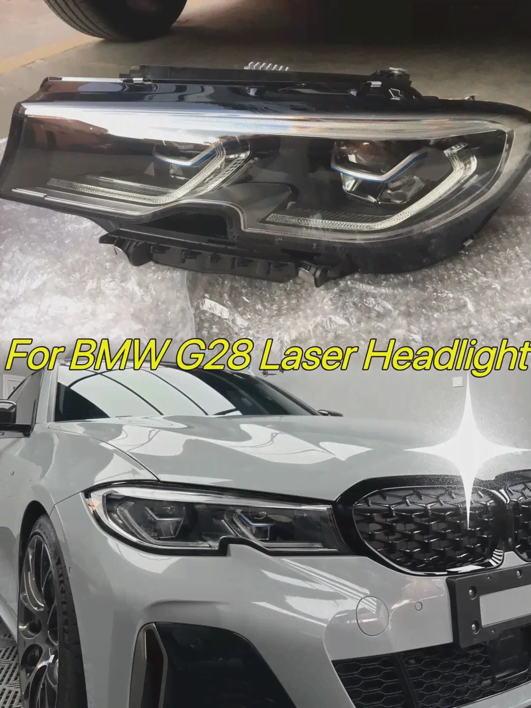 обновите лазерную фару M3 style для BMW 3 серии G28 G20 Laser Far 2019-2021-0