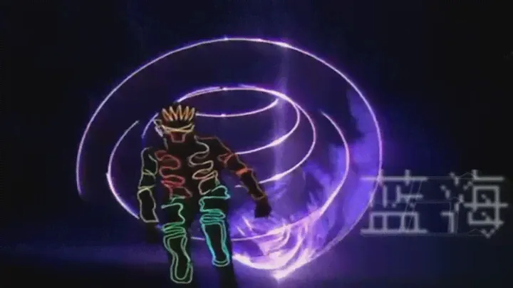 3D RGB LASERMAN Programs controlled by Pangolin Quickshow
