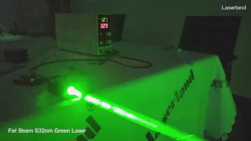 Laserland Fat Beam 532nm Green Laser Module with Fan Continuous Working 50mW