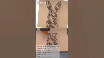 Ortur Laser Master 3 LE——Rabbit Pattern in 9 Materials
