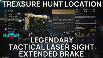 Once Human - Legendary Tactical Laser Sight and Extended Brake Location - Accessory - Red Sands
