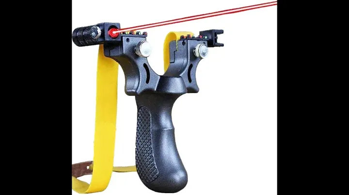 LASER Slingshot, Precision Powerful Rubber Toy, Hunting Shooting Slingshots