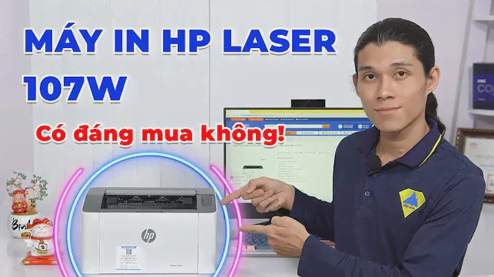 Máy in HP Laser 107W | Máy in laser trắng đen wifi - Máy in giá rẻ