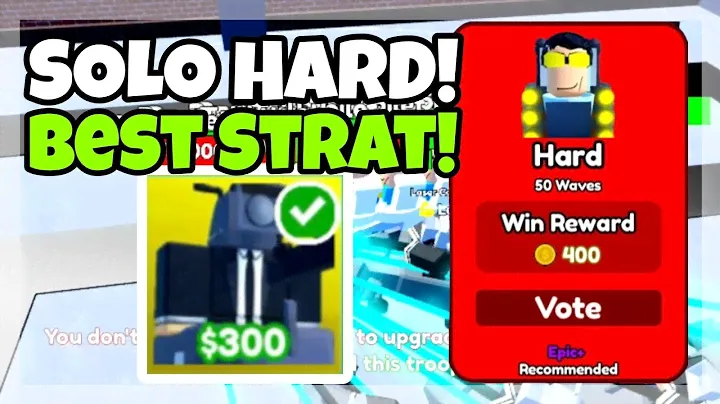 💥*NEW* How To Solo With Laser Cameraman Car ONLY in HARD MODE! Easy Strat in Toilet Tower Defense!